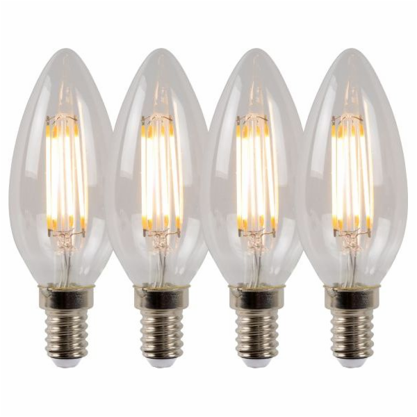 Lucide Transparentní E14 LED žárovka 4W s teplým svícením...
