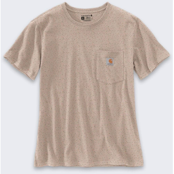 Carhartt Tričko Carhartt Iconic WK87 Pocket světle taupe
