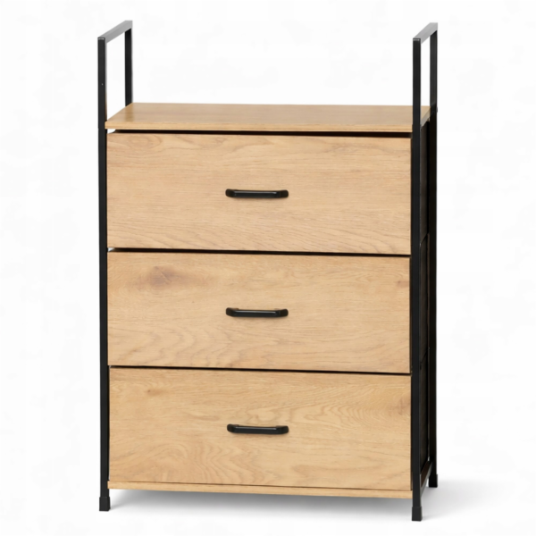 Okmed M19H ELEGANTNÍ SKŘÍŇKA SE 3 ZÁSUVKAMI, SVĚTLÁ