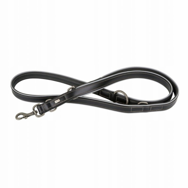 BarryKing Kožená šňůrka na krk, 25 mm / 200 cm, černá