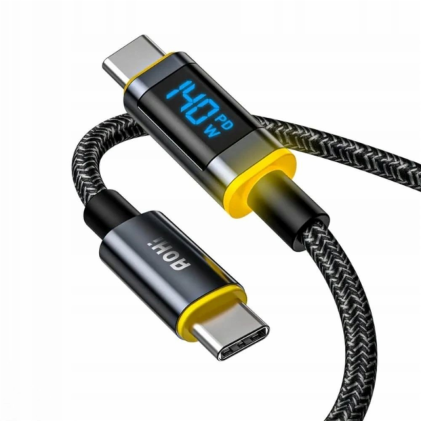 AOHI Kabel USB Kabel USB-C s LED displejem AOHi MAGLINE+ ...