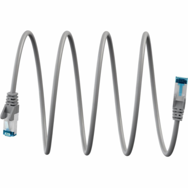 Goobay Propojovací kabel , Cat 6a, S/FTP (PiMF), šedý, 30...