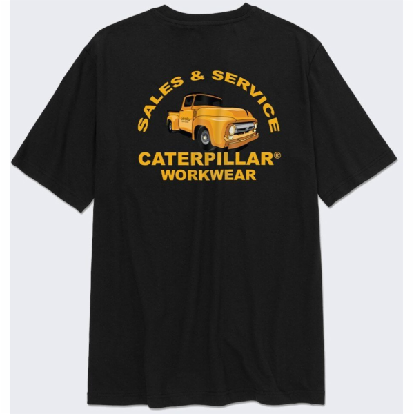 Book Sales Inc Caterpillar Sales Service ČERNÉ tričko