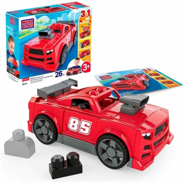 Mattel Stavitelné závodní auto Mega Bloks