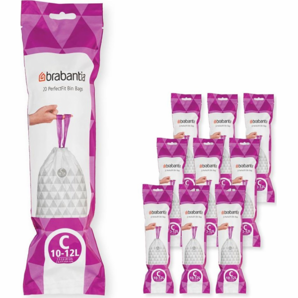 Brabantia Pytle na odpadky velikost C 10-12L 200 ks 10x20...