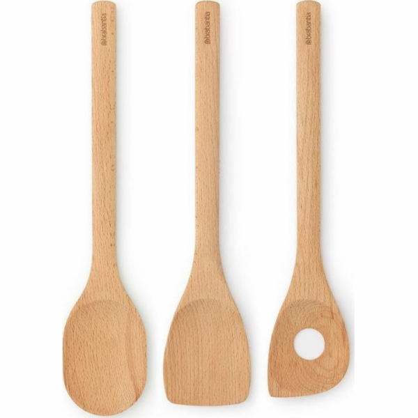 Brabantia Kuchyňská sada 3 dřevěných lžic Profile 260681