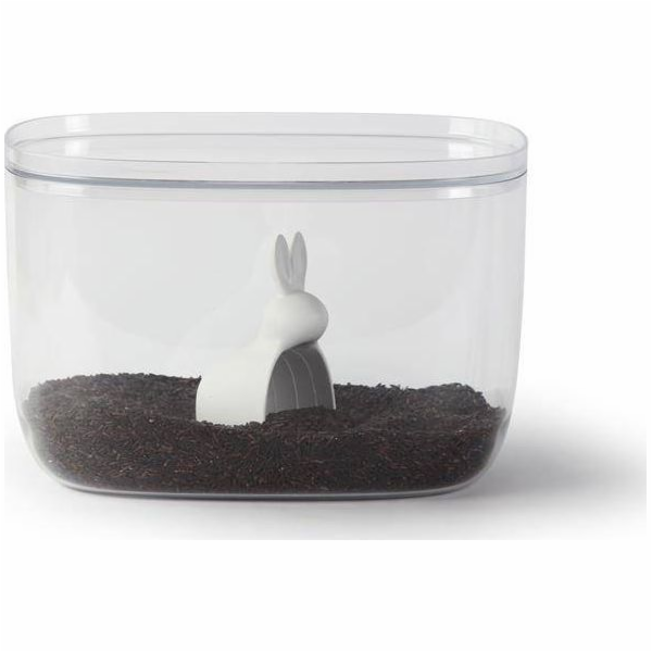 Qualy Úložný kontejner Bella Bunny bílý 7l 10323-CL-WH