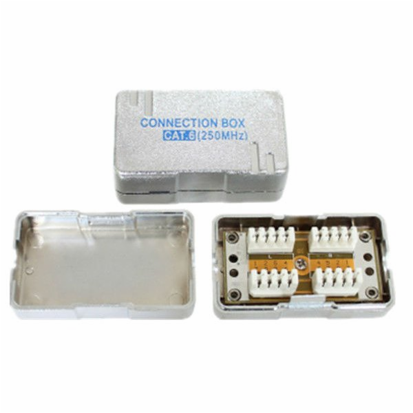 DATACOM Spojovací BOX STP CAT6 (2* zářez. pole) Silver
