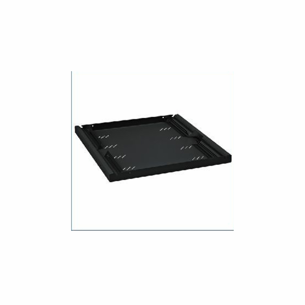 TRITON Police s perforací 19", 1U/850mm, nosnost 80kg, černá