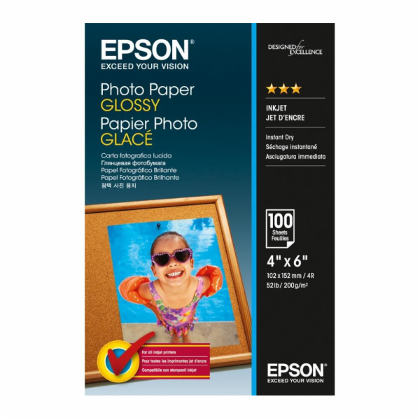 Epson Photo papir leskly 10x15 cm 100 listu 200 g