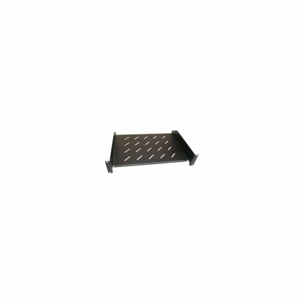 XtendLan 19" police s perforací 2U/280mm, nosnost 45kg, č...