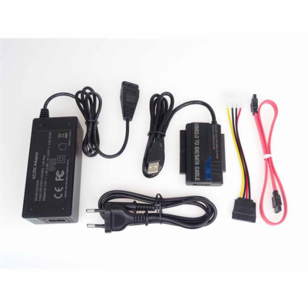 PREMIUMCORD USB 2.0 - IDE + SATA adapter s kabelem a příd...