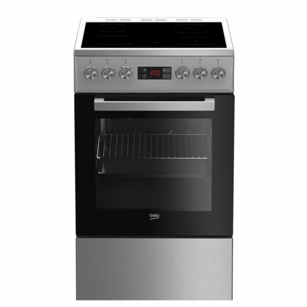 Beko FSM 57300 GX Sporák s sklokeramickou deskou nerez
