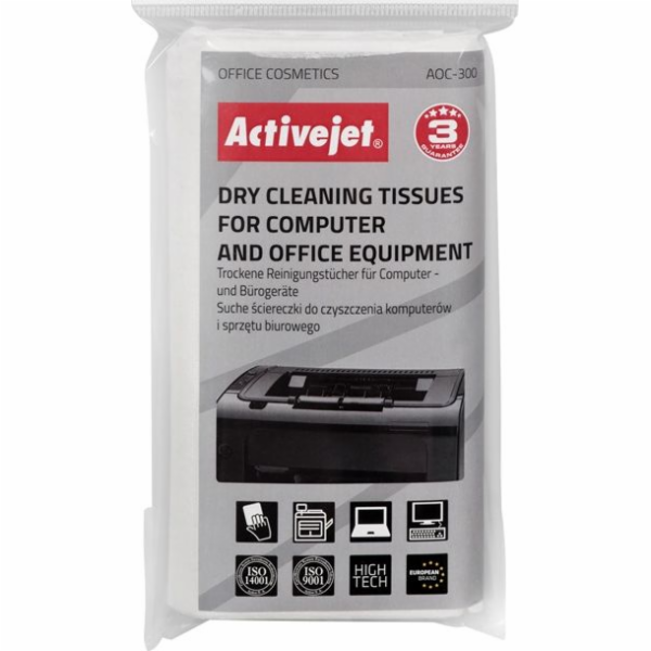 Activejet AOC-300 Dustless wipes set 24 pcs.