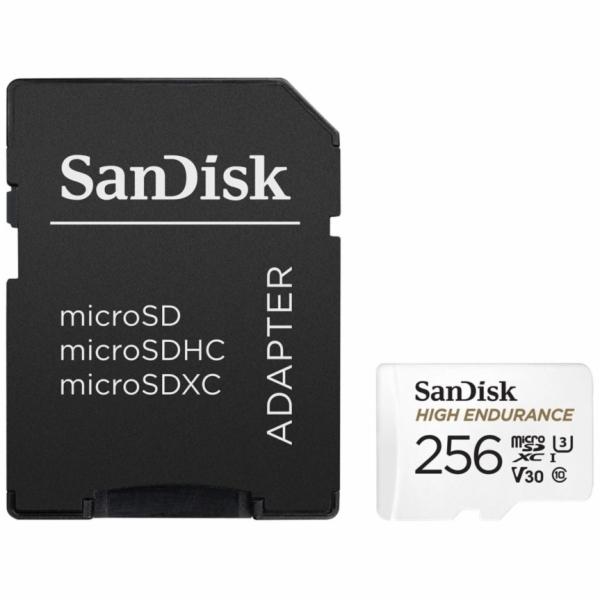 SanDisk High Endurance/micro SDXC/256GB/Class 10/+ Adapté...