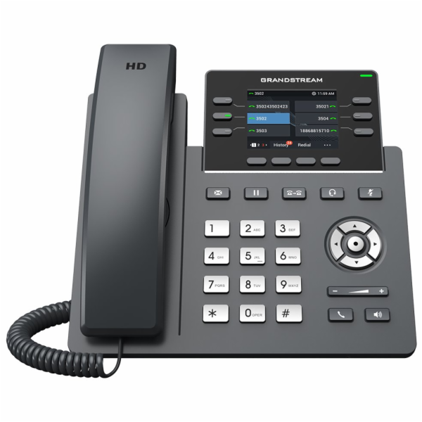 Grandstream GRP2613 VoIP telefon, 3x SIP, barevný podsvíc...