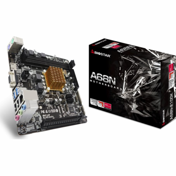 Biostar A68N-2100K Mainboard,AMD E16010, Socket BGA FT3B ...