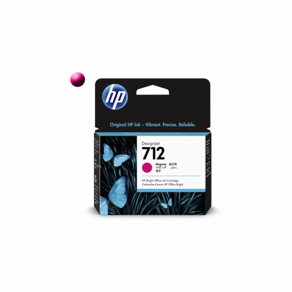 HP Cartridge HP 712 Purpurová (3ED68A)