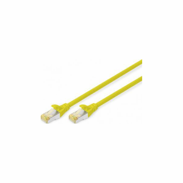 DIGITUS patch kábel Cat6A, S/FTP (PiMF), LSOH - 0,25m, žltý