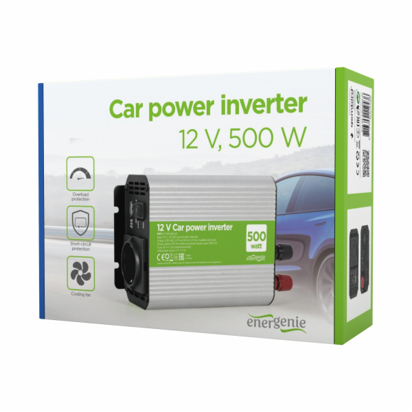 Gembird EG-PWC500-01 power adapter/inverter Auto 500 W Grey