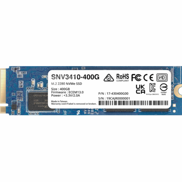 Synology M.2 2280 SSD SNV3410-400G (NAS) (400GB, NVMe)