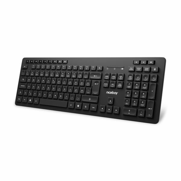 Klávesnice Niceboy OFFICE K10 Comfort bezdrátová, černá