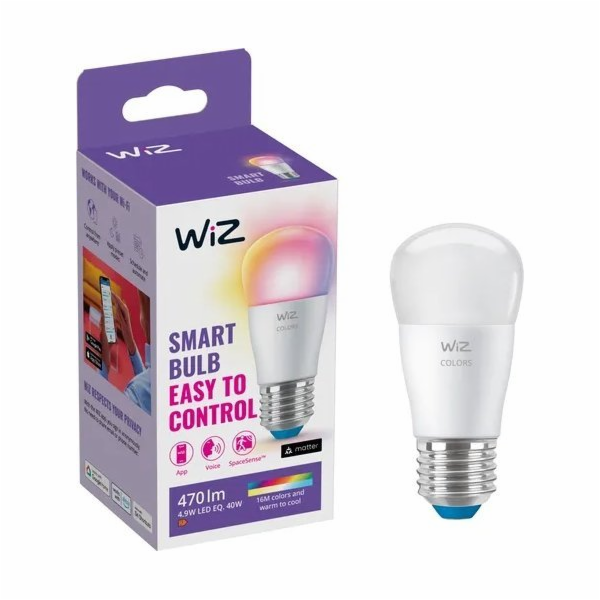 WiZ Colors LED lampa P45 E27, LED lampa