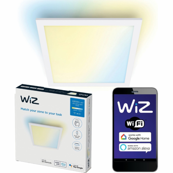 Philips WiZ přisaz. panel 30x30 12W bílá