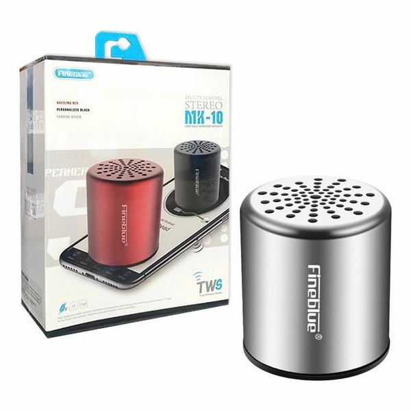 Reproduktor Fineblue MK-10 stříbrný (23811)