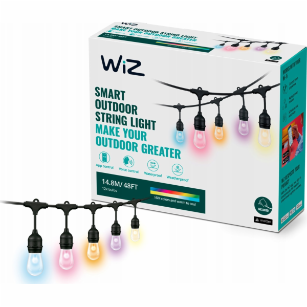 WiZ LED řetěz 8719514554450 22-65K RGB