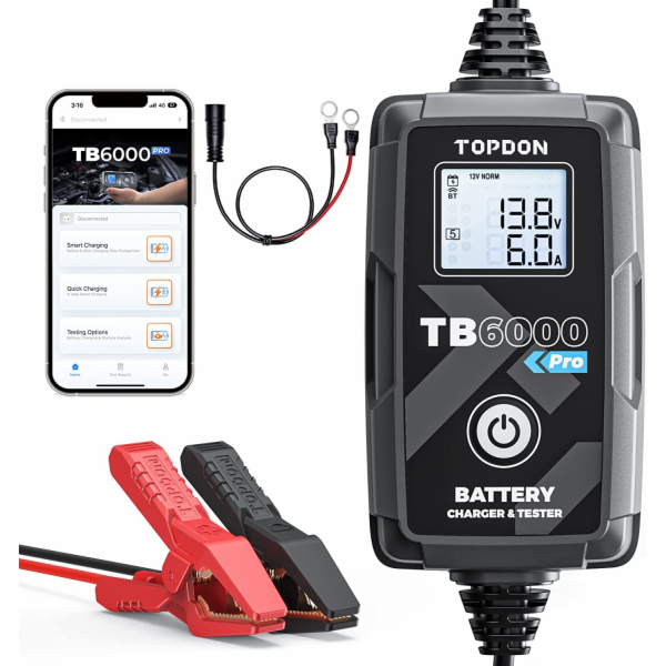 TOPDON nabíječka a tester autobaterie TB6000 PRO