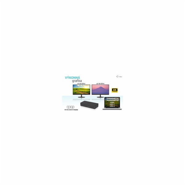 i-tec USB 3.0/USB-C/Thunderbolt 3 Professional Dual 4K Di...