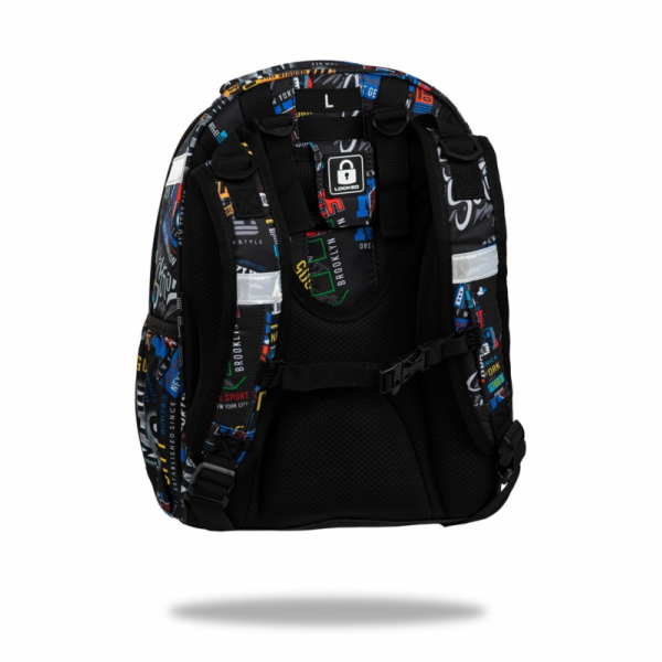 Batoh CoolPack Big City, černá/různé barvy