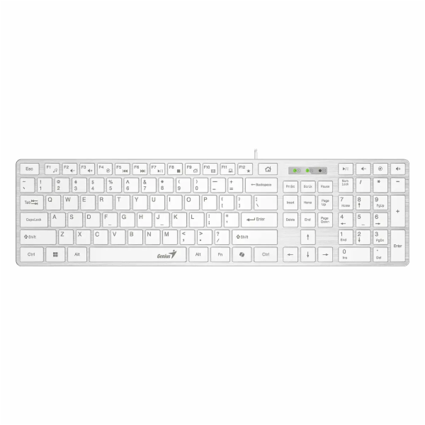 GENIUS Slimstar 126/ Drátová/ Copilot/ USB/ bílá/ CZ+SK l...