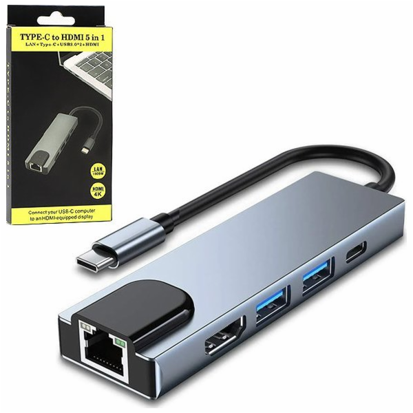 Vega USB adaptér ECOBOX ROZDĚLOVAČ TYPE-C HDMI + TYPE-C +...
