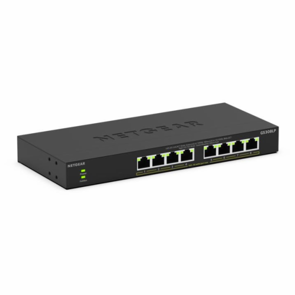 NETGEAR 300 Series GS308LP - Prepínac - základní - neríze...