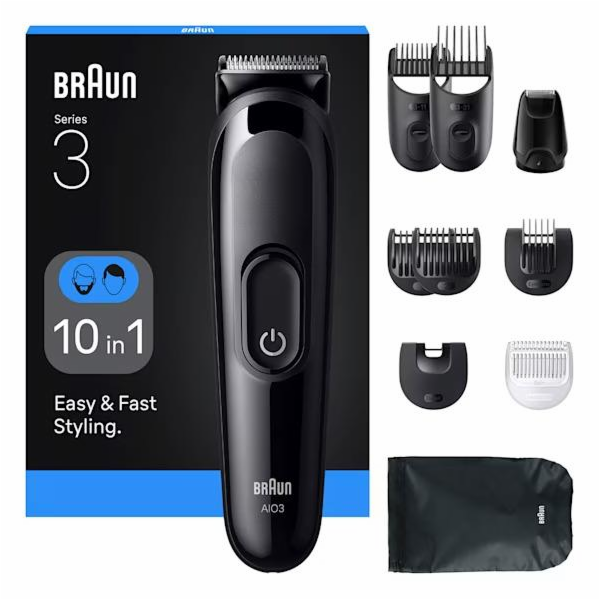Zastřihovač vlasů a vousů Braun 3 AIO3560