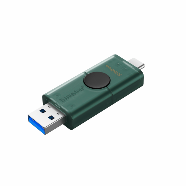 DataTraveler Duo G2/256GB/USB 3.2/USB-A + USB-C/Zelená