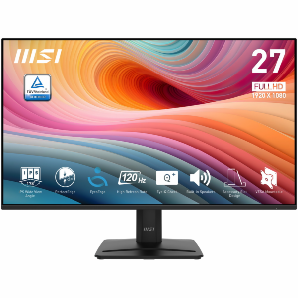 MSI Monitor PRO MP275 E2 27 palců/LED/FHD/Plochý/120Hz/Černý