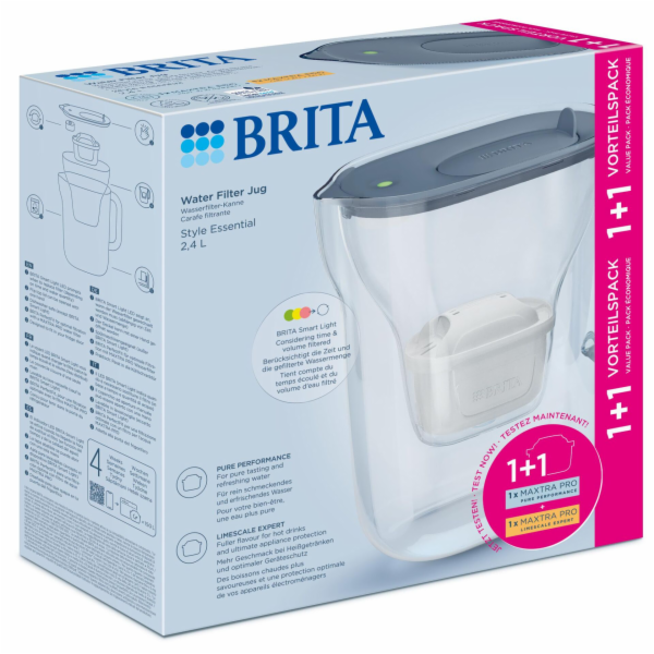 Brita Style Essential steinblau  inkl. 1xMXPRO PP &amp; 1...