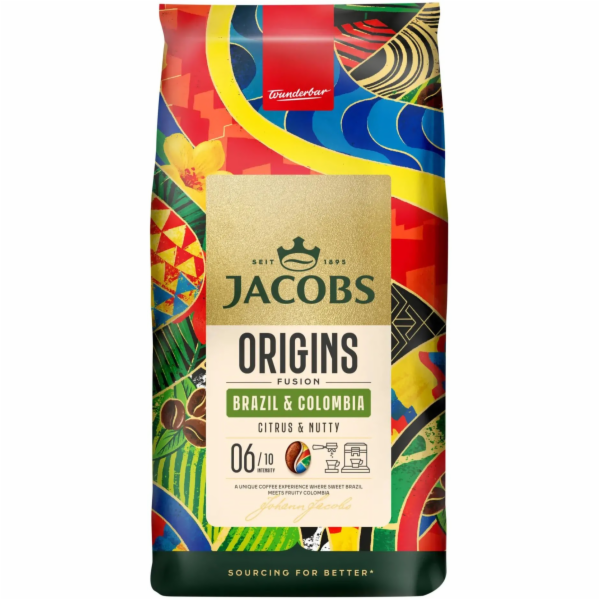 Jacobs Coffee Beans Origins Fusion Brazílie a Kolumbie ká...