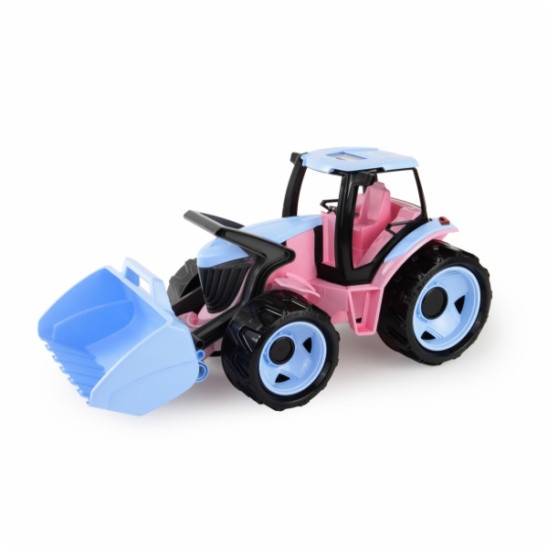 Lena Traktor s lžící v krabici 62 cm, růžový