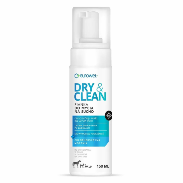 EUROWET Dry & Clean - pěna pro psy a kočky - 150 ml