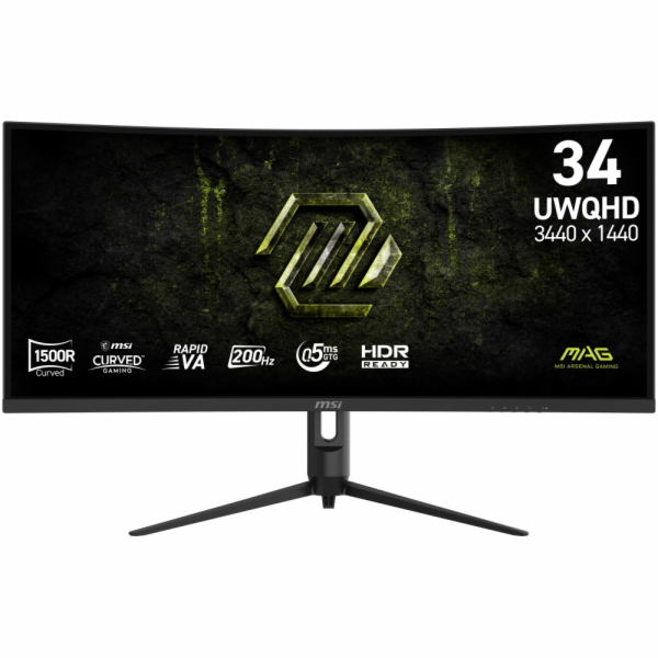 MSI monitor PRO MP341CQ E12, 34" VA zakřivený /3440x1440 ...