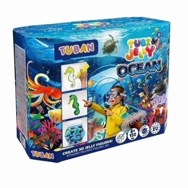 TUBAN Akvarijní sada Tubi Jelly Ocean Large, 8 barev
