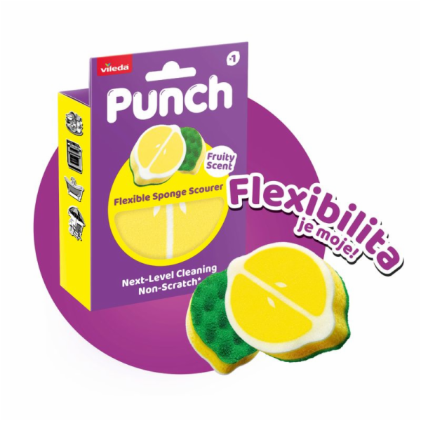 Houbička Vileda Punch, citron