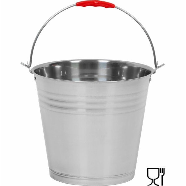 Vědro Strend Pro, 8 l, nerezové, potravinářský certifikát