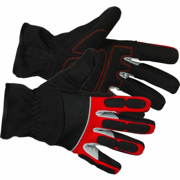 Rukavice Strend Pro Velumi High Vision, textil/koža s ref...