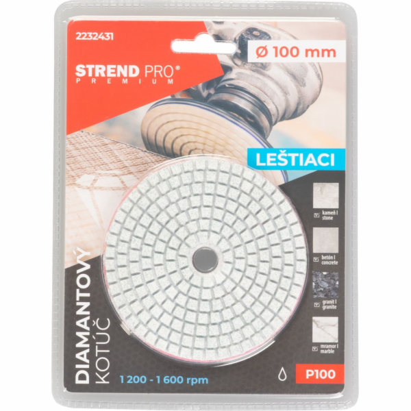 Kotúč Strend Pro Premium P100, 100 mm, leštiaci, diamanto...