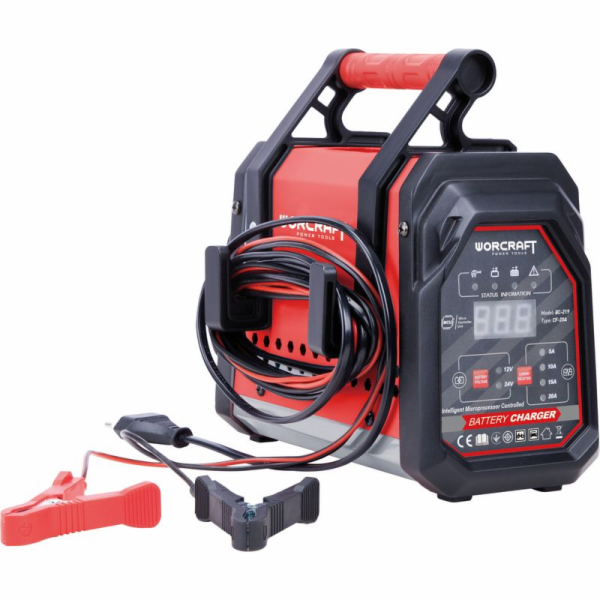 Nabíječka autobaterií Worcraft BC-219, 12/24 V, 20 A